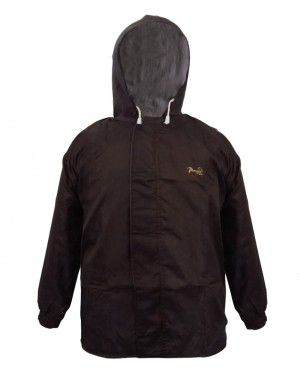 mens challenger raincoat set with carry bag brown